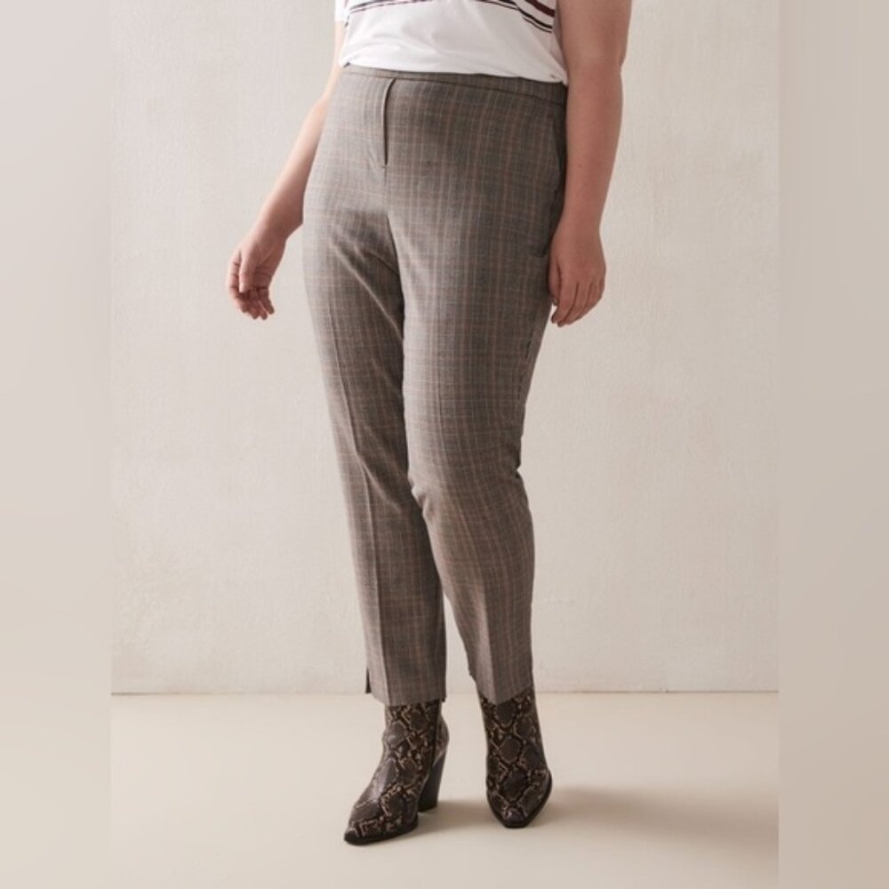 ADDITION Elle Plaid Tapered Pants Size 24